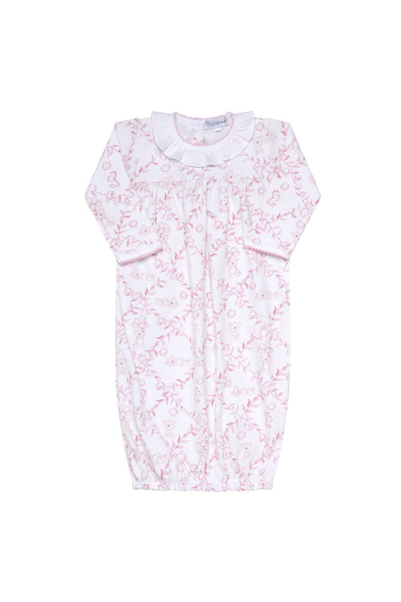 Pink Bears Trellace Baby Gown - Baby, Alternate, color, Pink