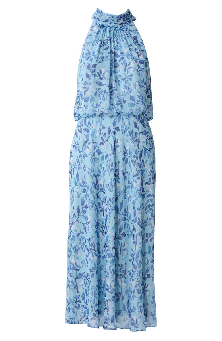 Adrianna Papell Bias Chiffon Blouson Midi Dress, Alternate, color,