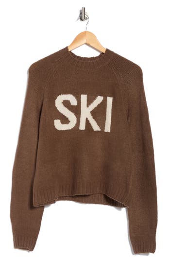 Rdi Ski Crewneck Sweater In Brown