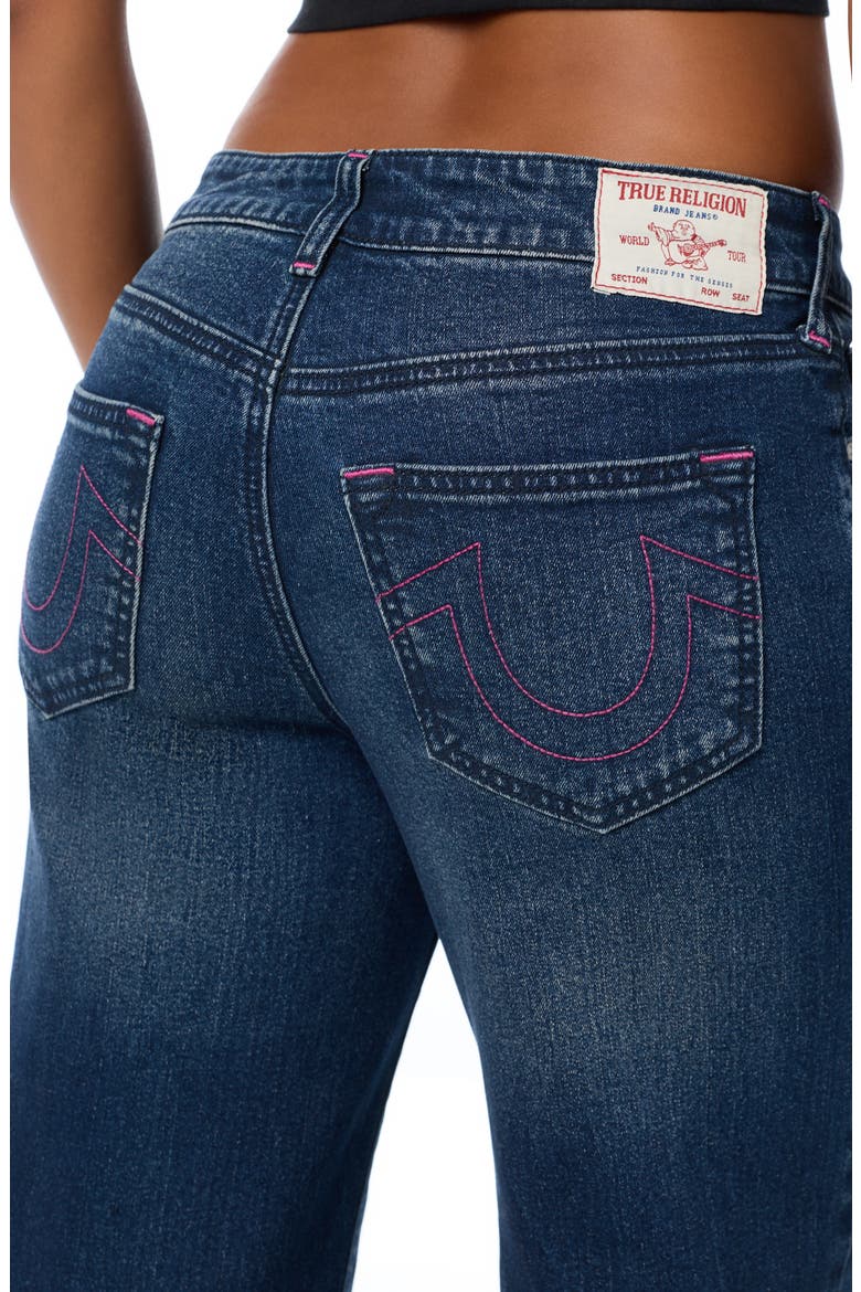 Bobbi Baggy Wide Leg Jeans, Alternate, color, DARK TRUE WESTERN WASH
