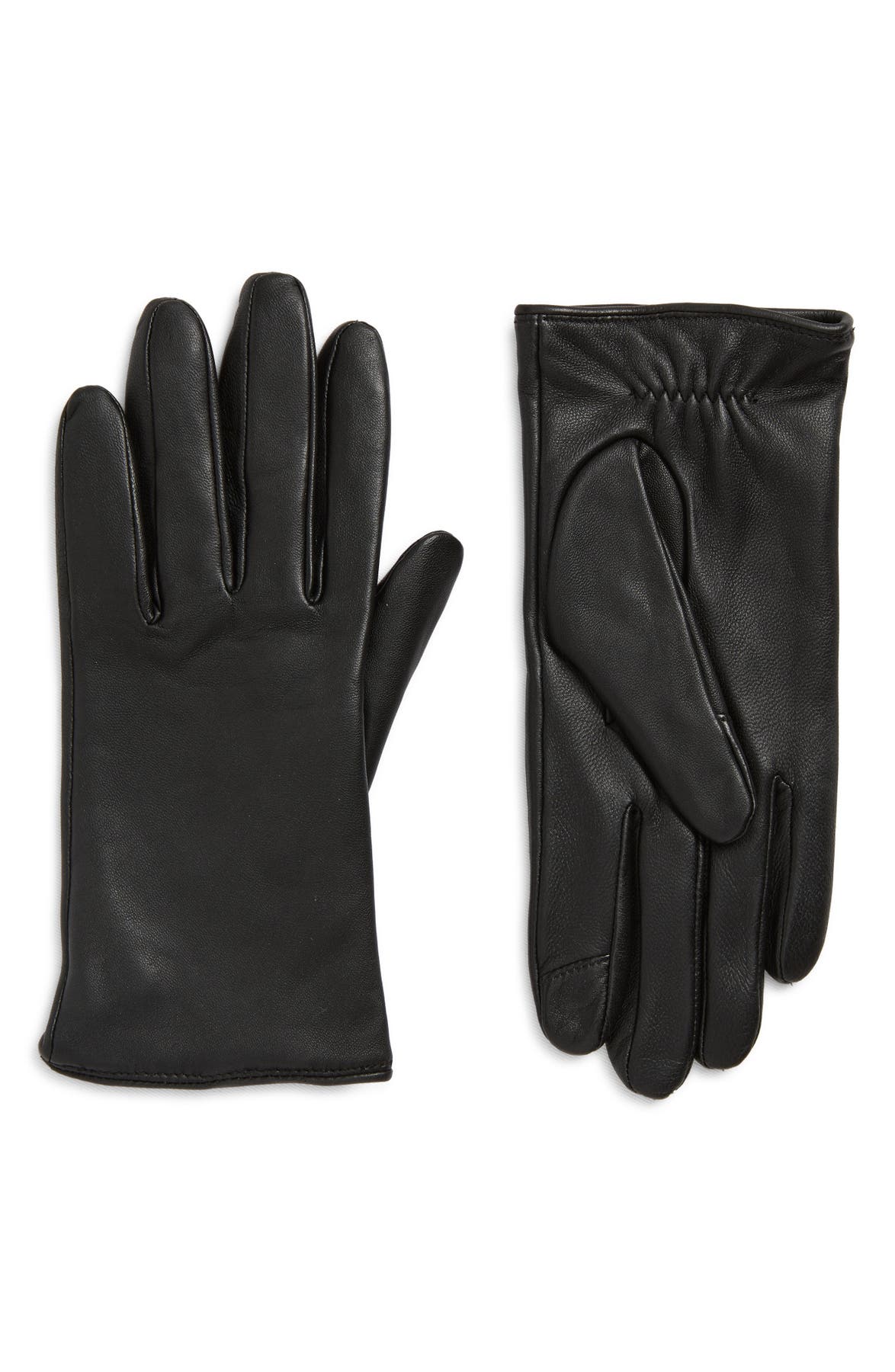 Cole Haan women's leather touchscreen gloves