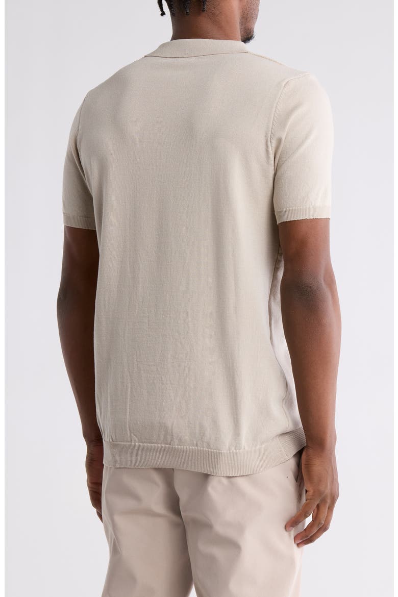 Slim Fit Sweater Knit Polo, Alternate, color, SAND