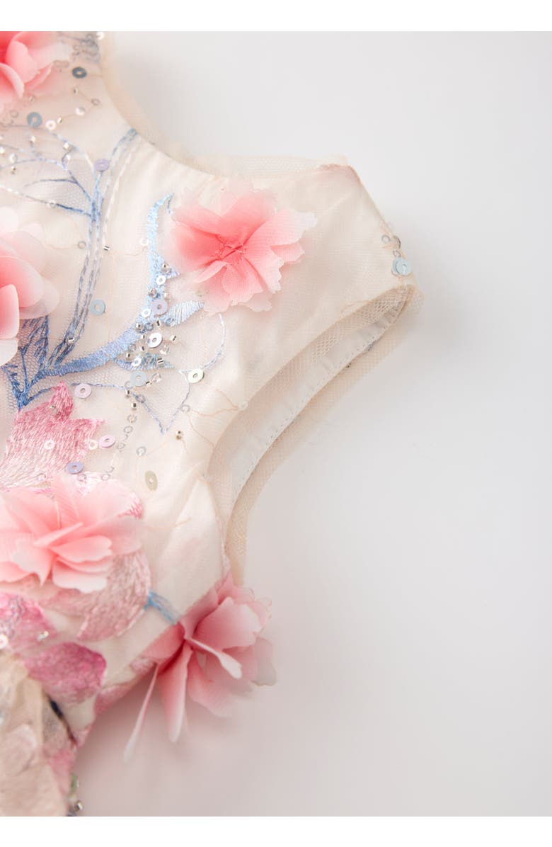 Marlo Kids Rosalia Embroidered Mini Dress, Alternate, color, Floral