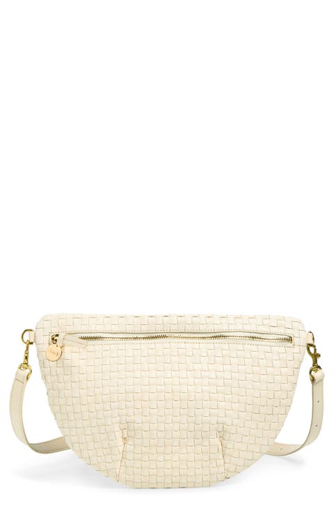 Grande Woven Leather Belt Bag
