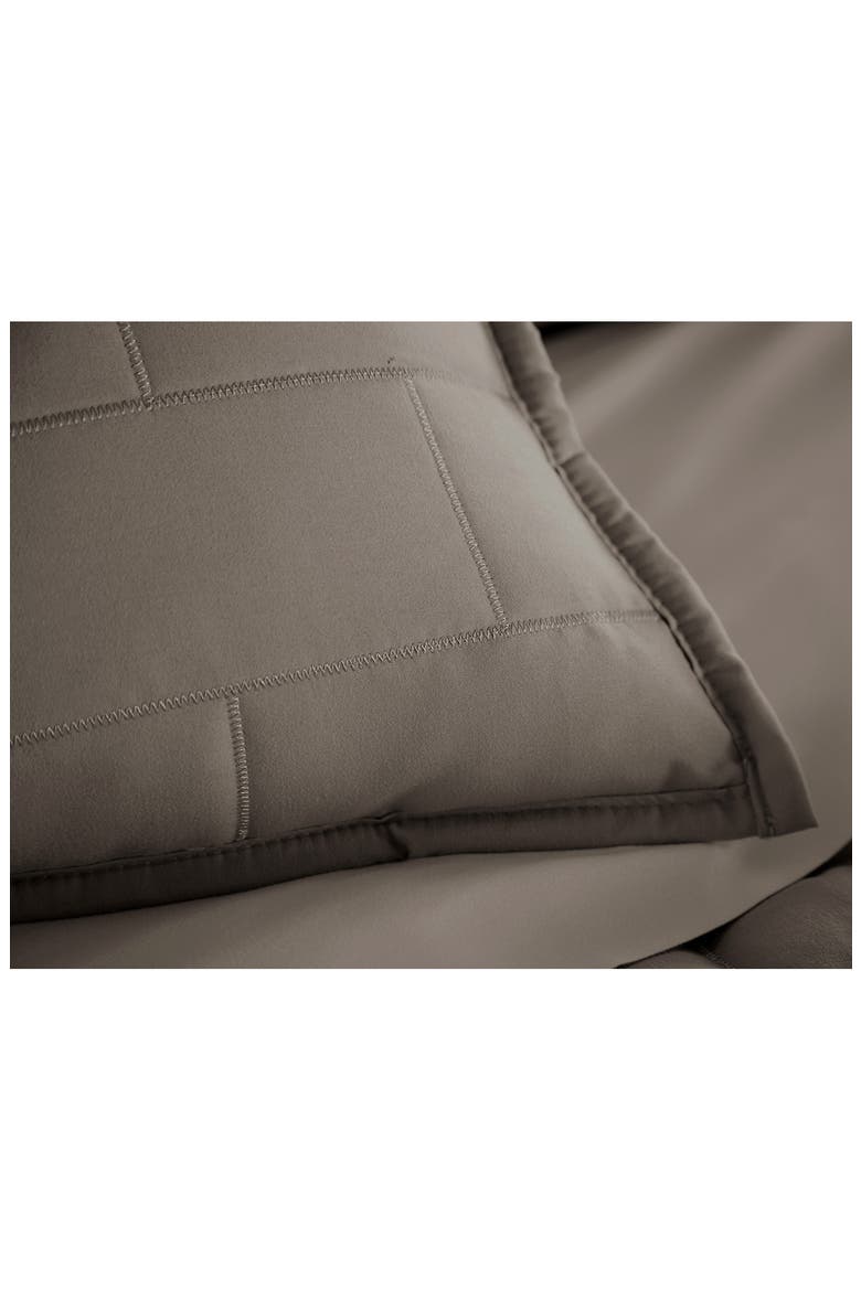 Premium Collection Vilano Brickyard Quilt Set, Alternate, color, DARK TAUPE