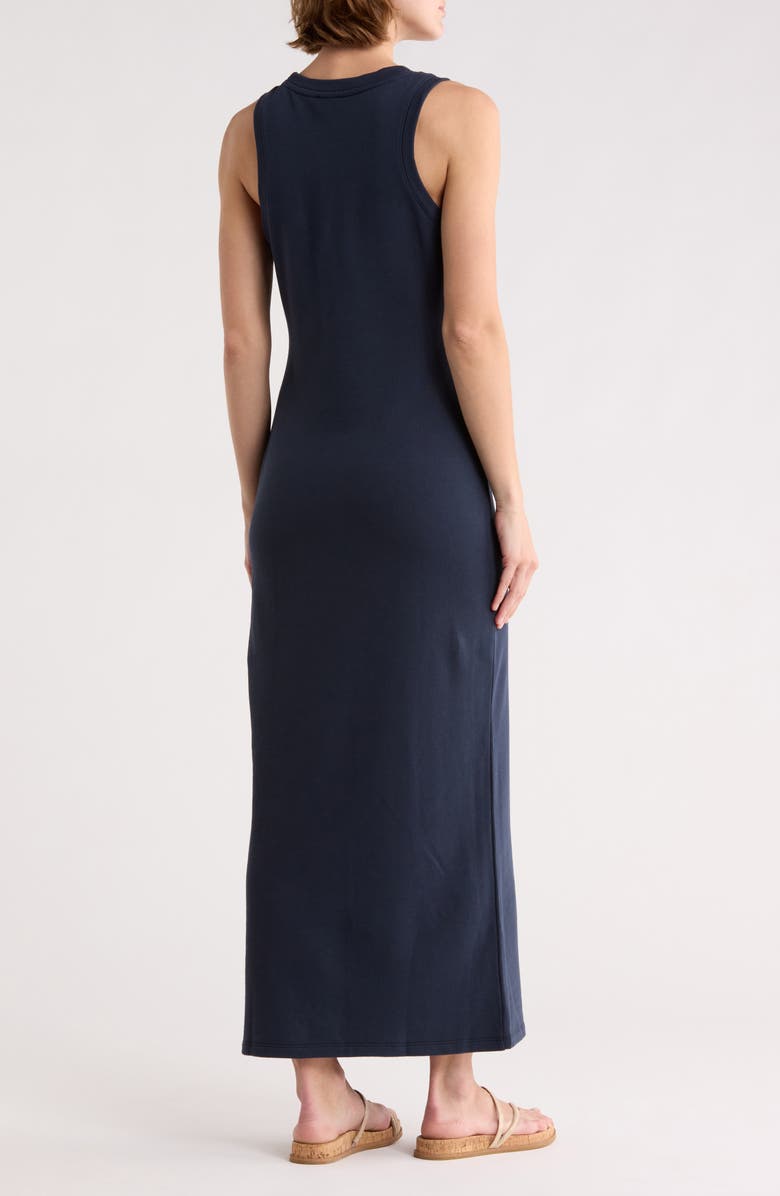 Splendid French Terry Midi Dress, Alternate, color, Navy Blue
