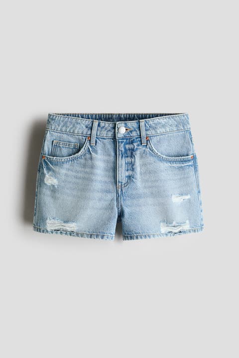 Relaxed-fit denim shorts