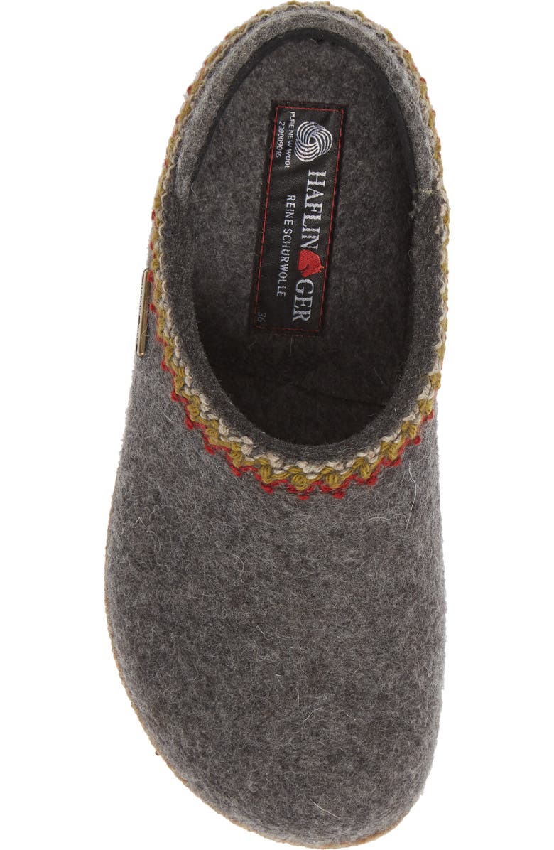 Haflinger GZH Zigzag Slipper, Alternate, color,