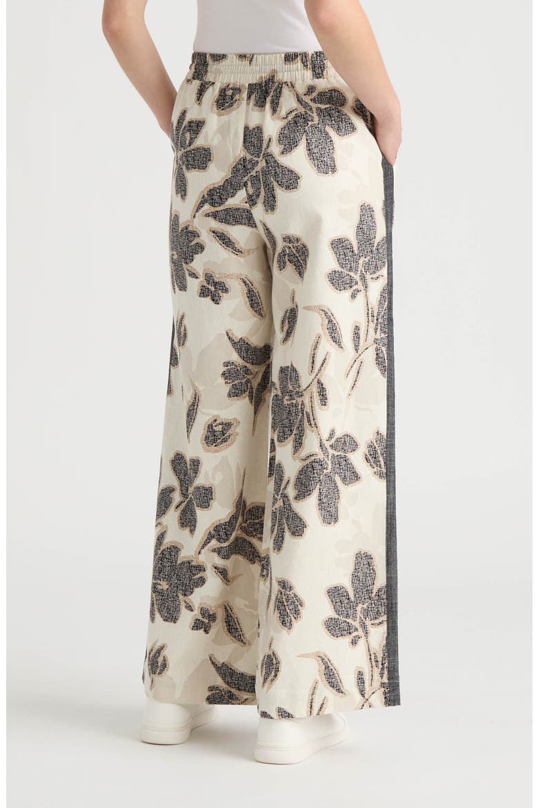 Wide Leg Pants, Alternate, color, BLACK ETCHED FLORAL