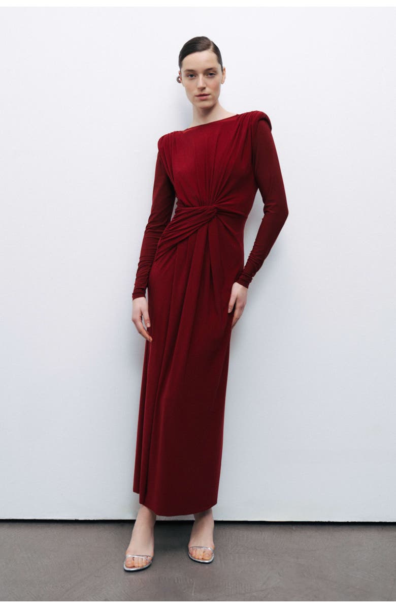 Nocturne Maxi Dress with Twirl Detail, Main, color, 