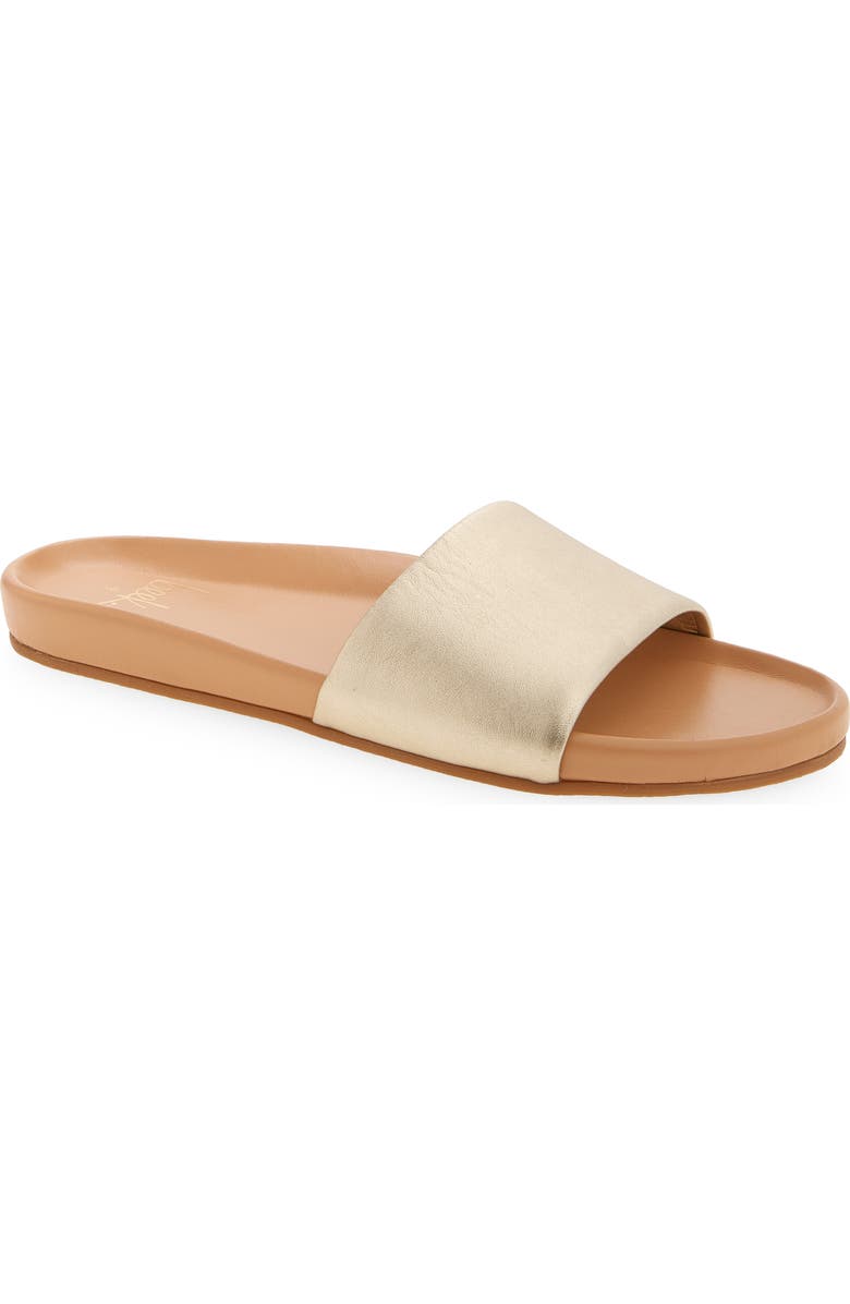 Beek Gallito Slide Sandal, Main, color, Platinum/ Beach