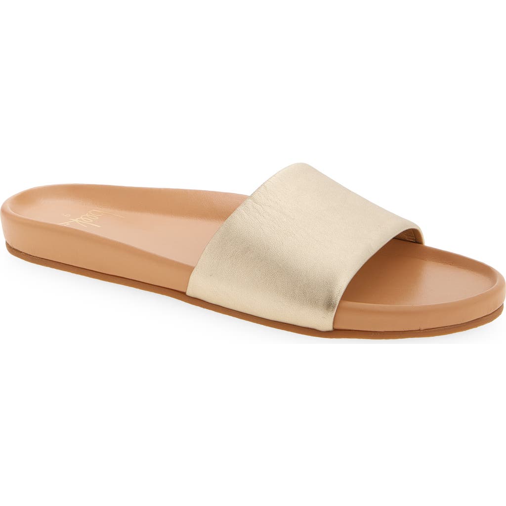 Beek Gallito Slide Sandal in Platinum/Beach at Nordstrom Rack, Size 10