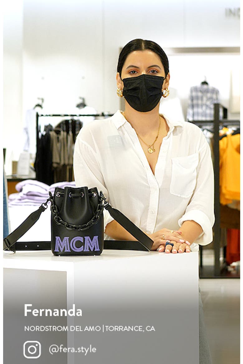 Mini Drawstring Leather Bucket Bag video