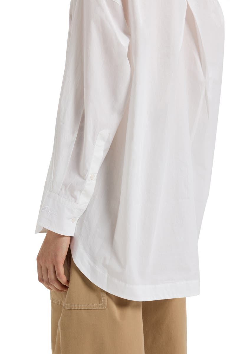 BOSS Orange Bostaffa Cotton Button-Up Shirt, Alternate, color, White