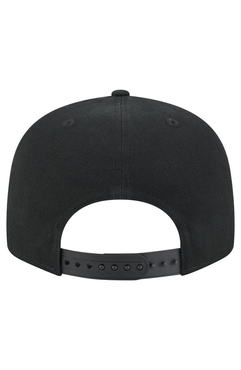 New Era Men's New Era Black San Francisco 49ers Adventure Canvas Split Panel 9FIFTY Snapback Hat, Alternate, color, 