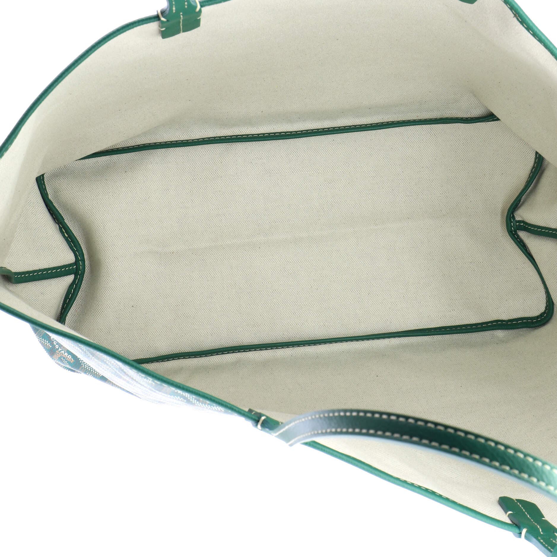 Pre-Owned Goyard Saint Louis Tote Coated Canvas PM, Alternate, color, Green