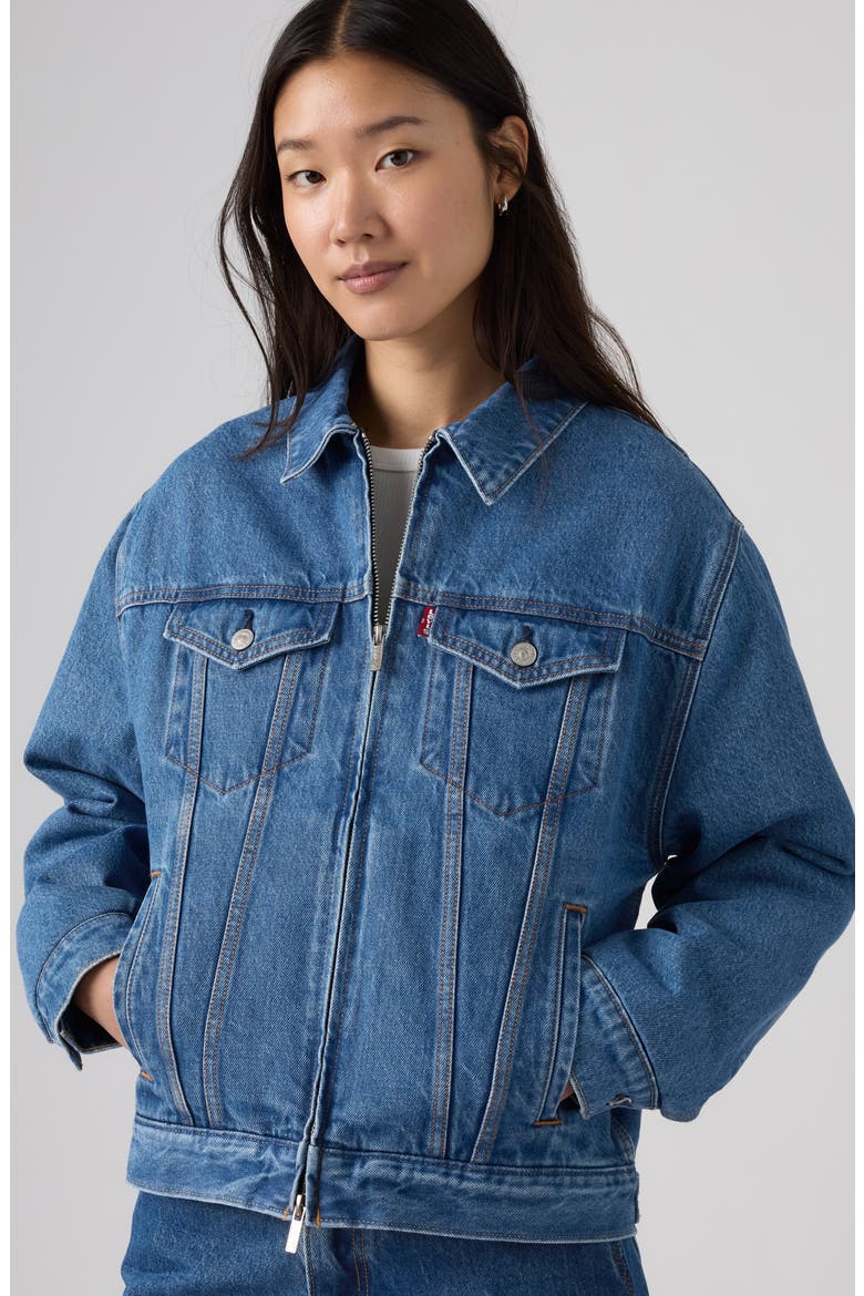 Trucker Zip Jacket, Alternate, color, X SHFU MID STONE