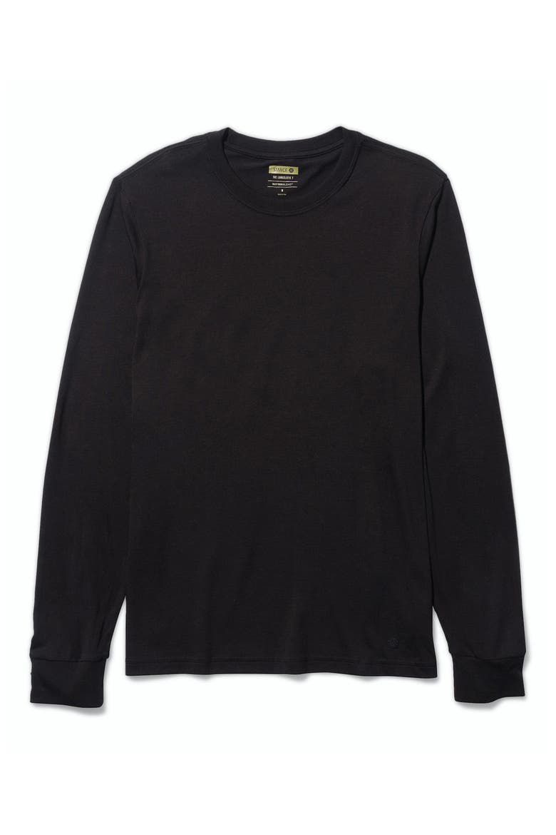 Long Sleeve T-Shirt, Alternate, color, BLACK