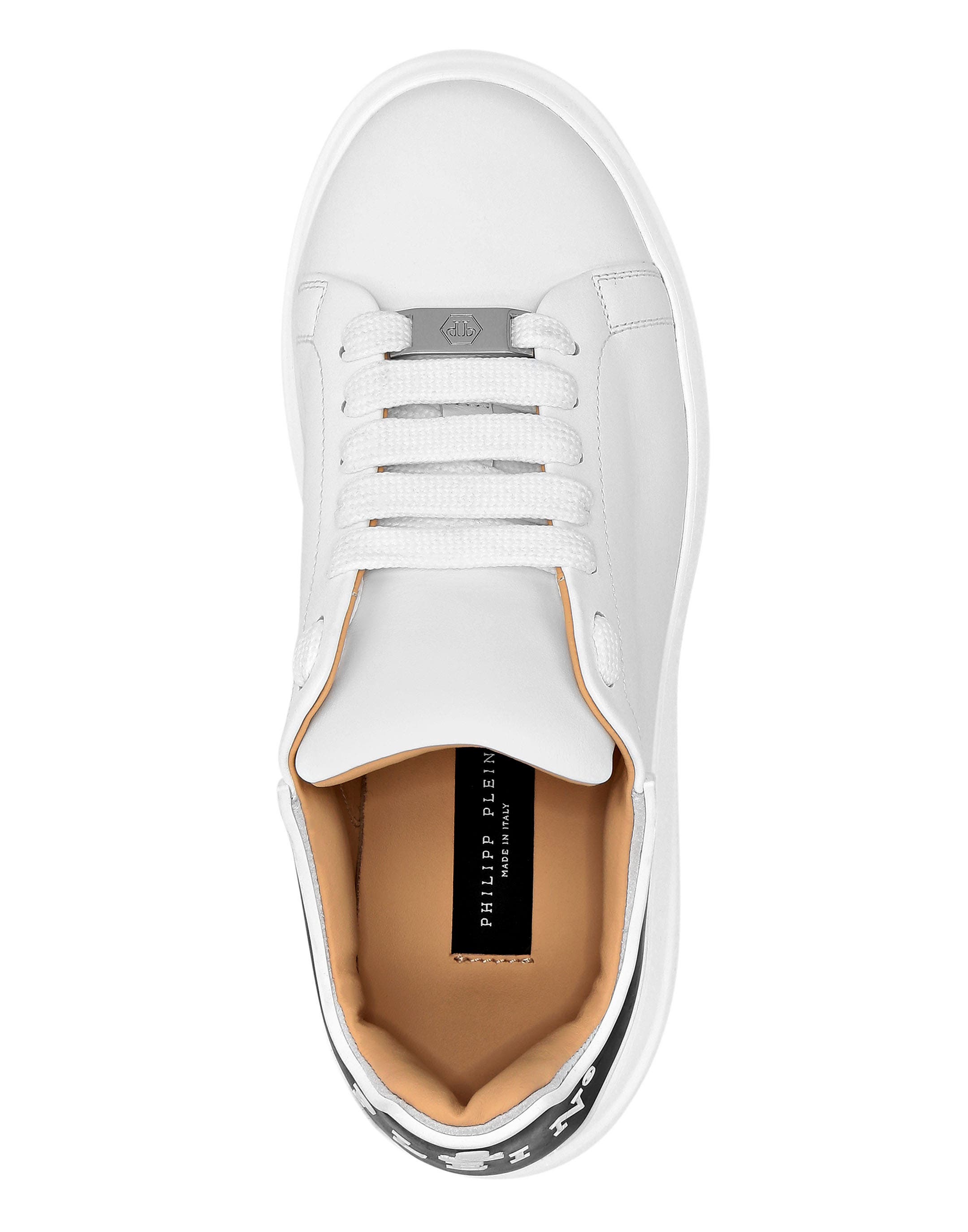 Leather Low-Top Sneakers Megastar Unisex, Alternate, color, white
