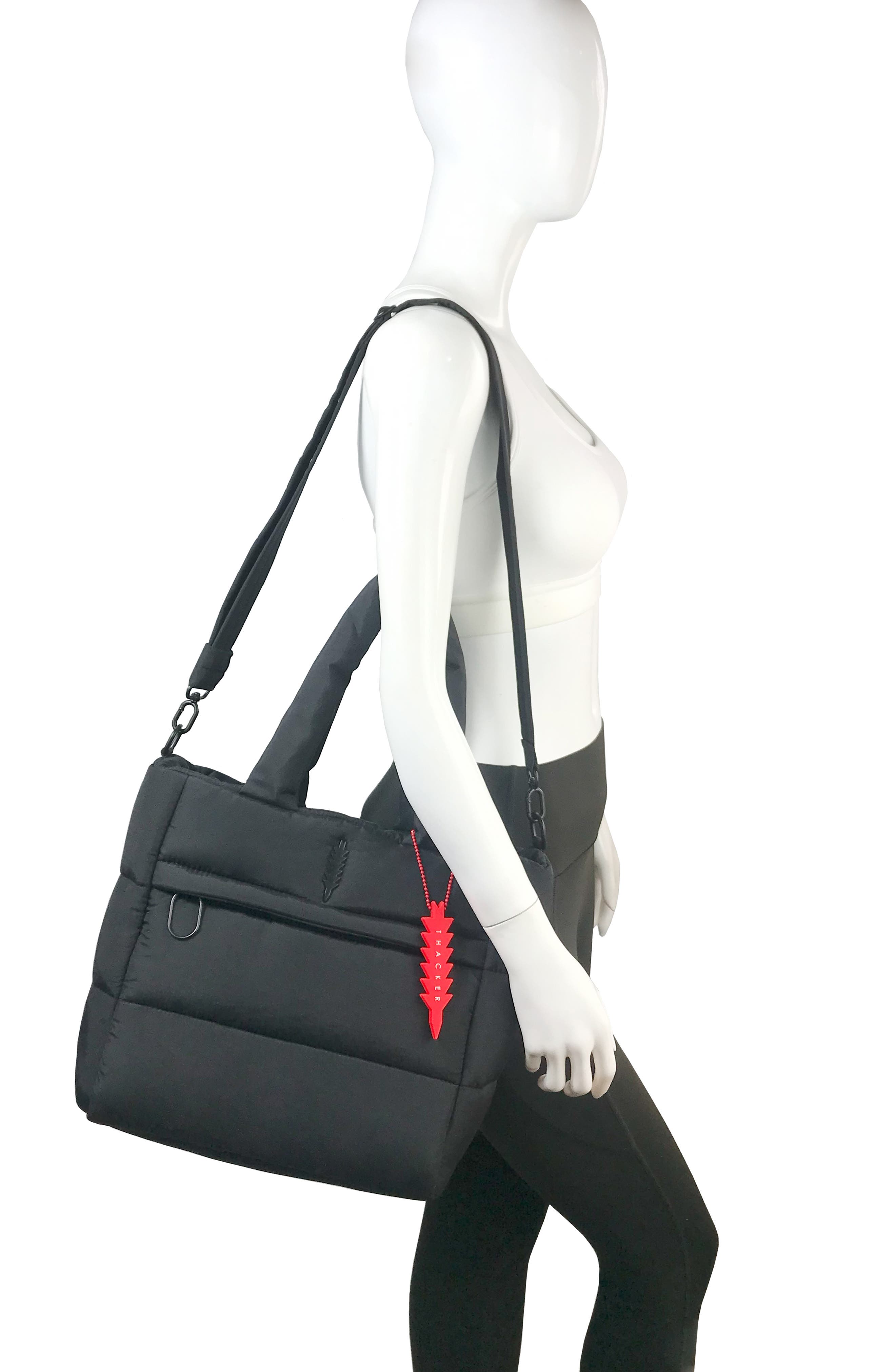 Thacker Quinn Medium Shoulder Bag, Alternate, color, Black