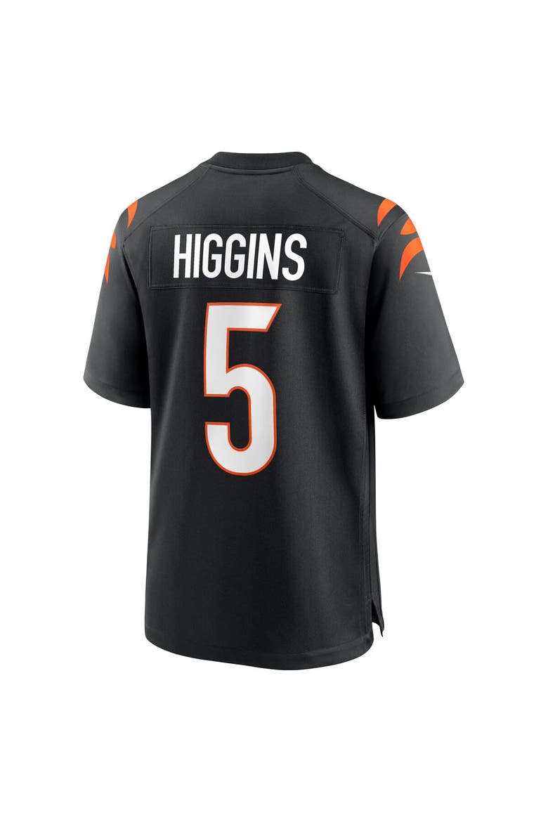 Men's Nike Tee Higgins Black Cincinnati Bengals Game Player Jersey, Alternate, color, Black