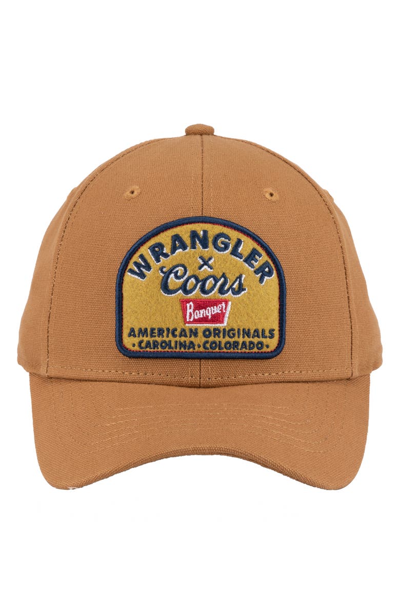 San Diego Hat Embroidered Patch Snap Back Cap, Main, color, Brown