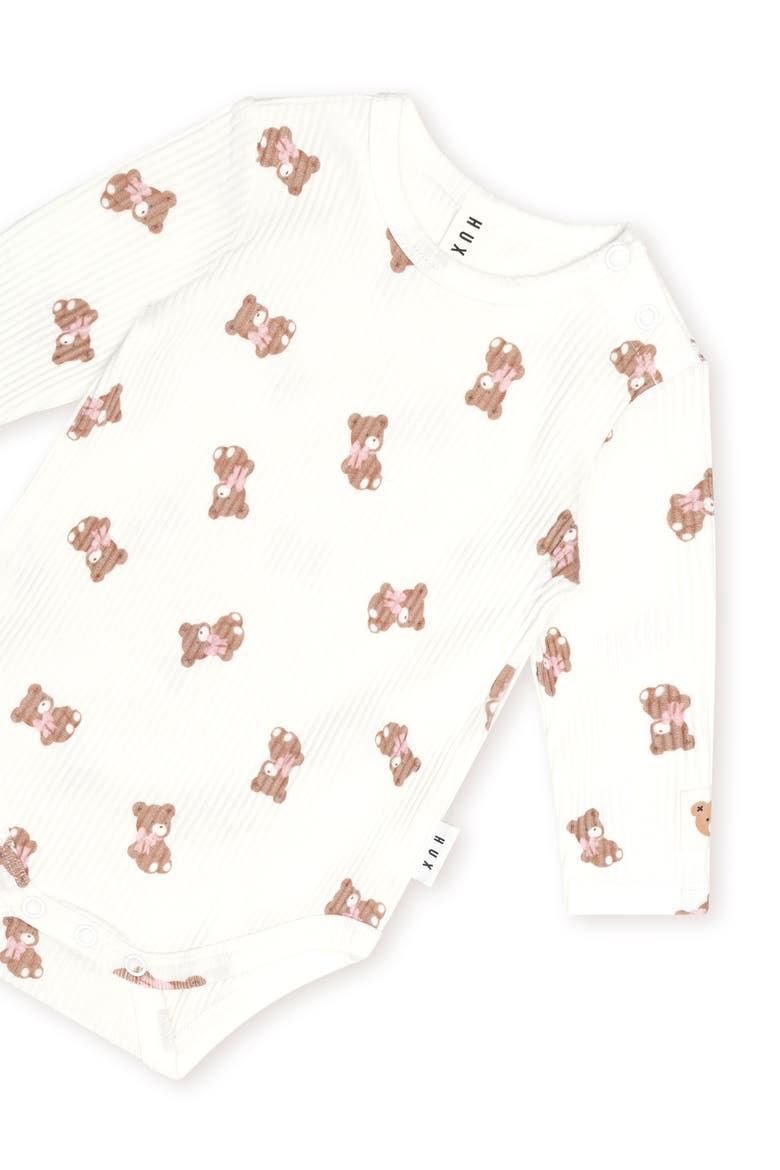 Tumbling Bow Huxette L/Slv Bodysuit, Alternate, color, Almond Milk