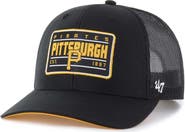 '47 Men's '47 Black Pittsburgh Pirates Hardline Trucker Adjustable Hat