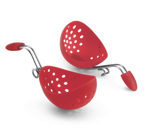 Silicone Egg Poacher Set of 2 With Pan Clips