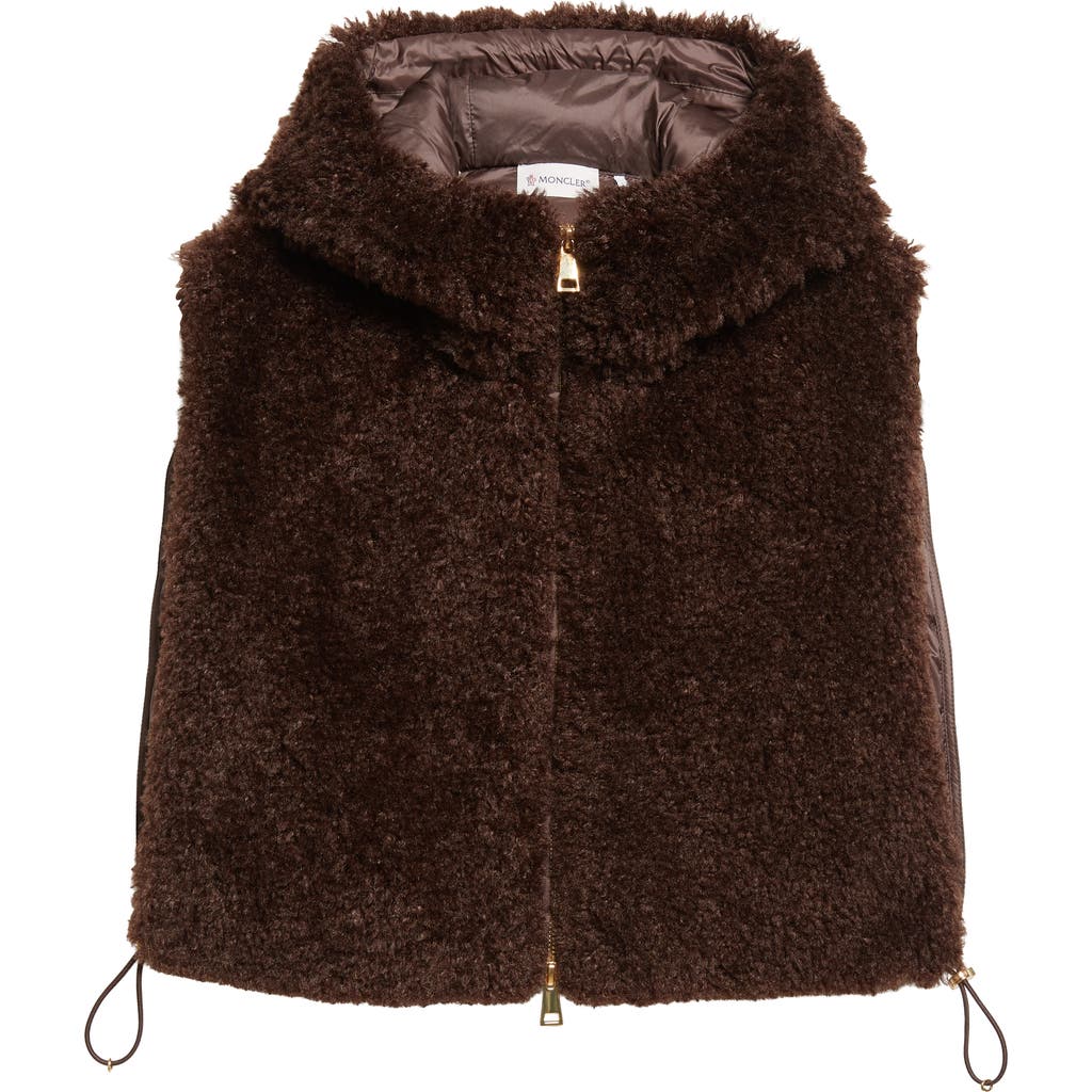 Moncler Bib Sleeveless Jacket In Black