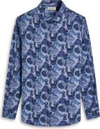 Bugatchi Julian Shaped Fit Stretch Cotton Button-Up Shirt