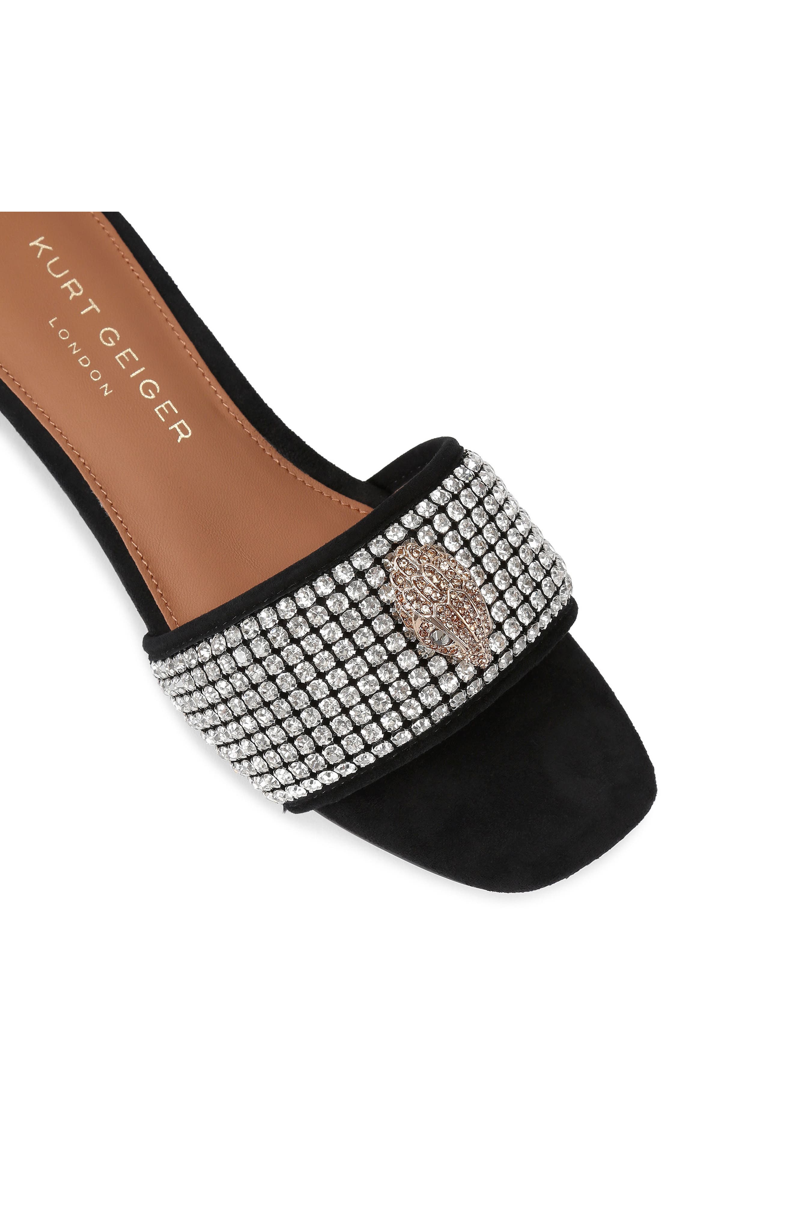 Kurt Geiger London Kensington Slide Sandal, Alternate, color, Charcoal