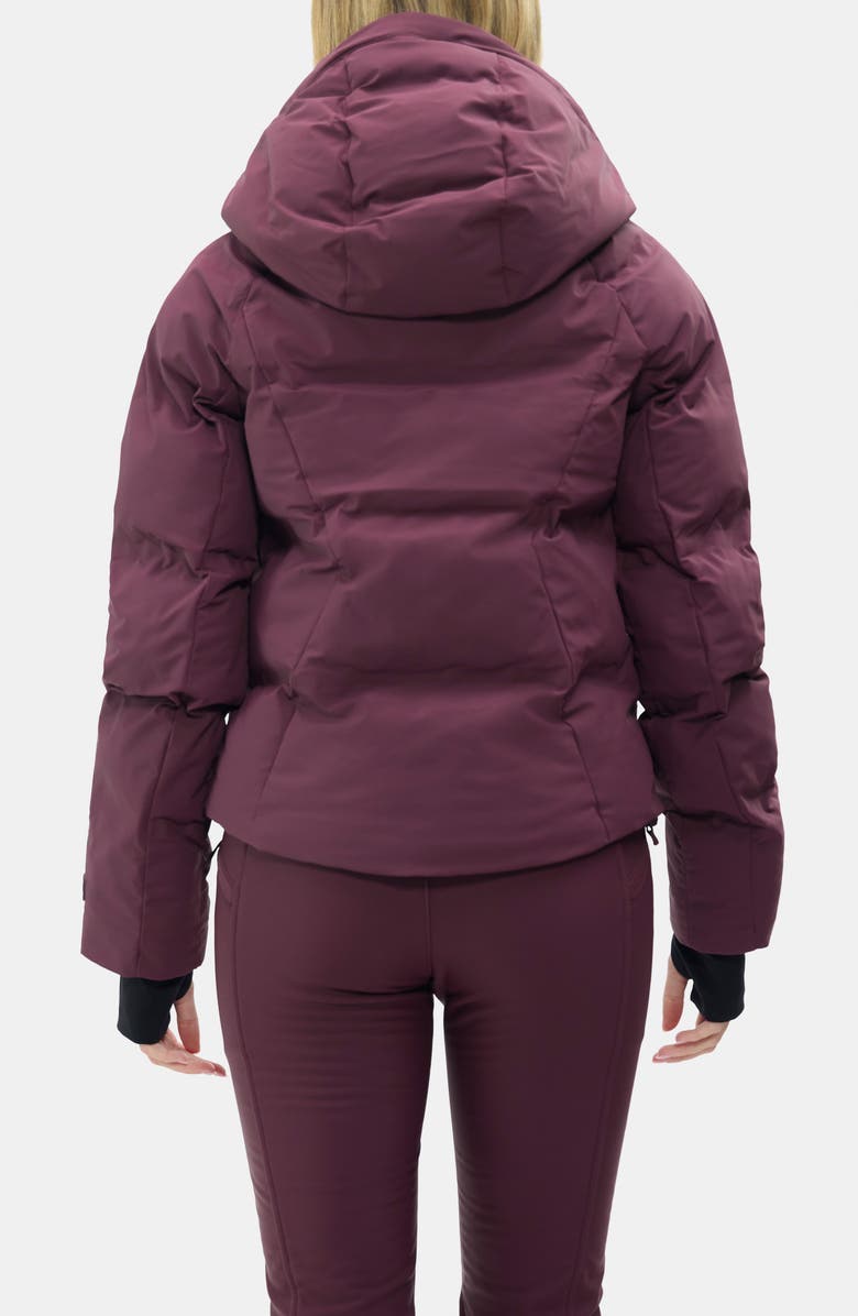 Halfdays Georgie Puffer Jacket, Alternate, color, Glazed Cherry