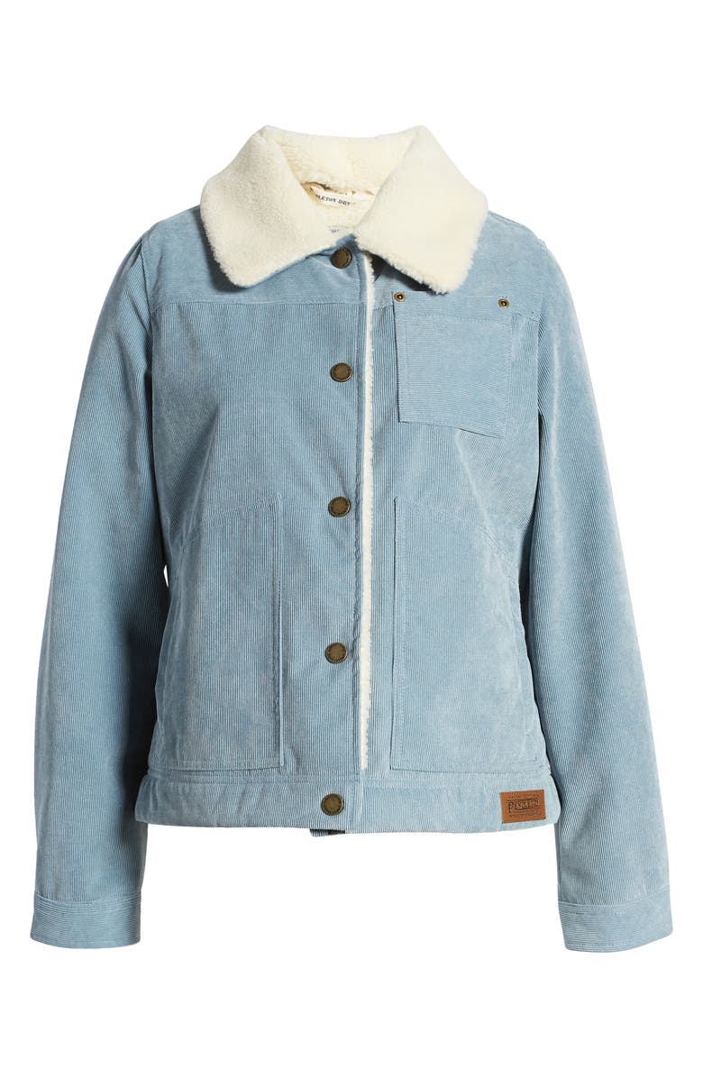 Pendleton Wind River Corduroy Trucker Jacket with Removable High Pile Fleece Collar, Alternate, color, 