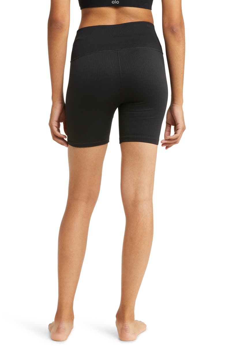 Alo Seamless Rib Bike Shorts, Alternate, color,