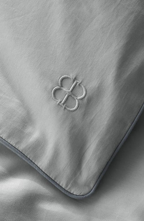 Boll & Branch Signature Piped Edge Duvet Set In Gray