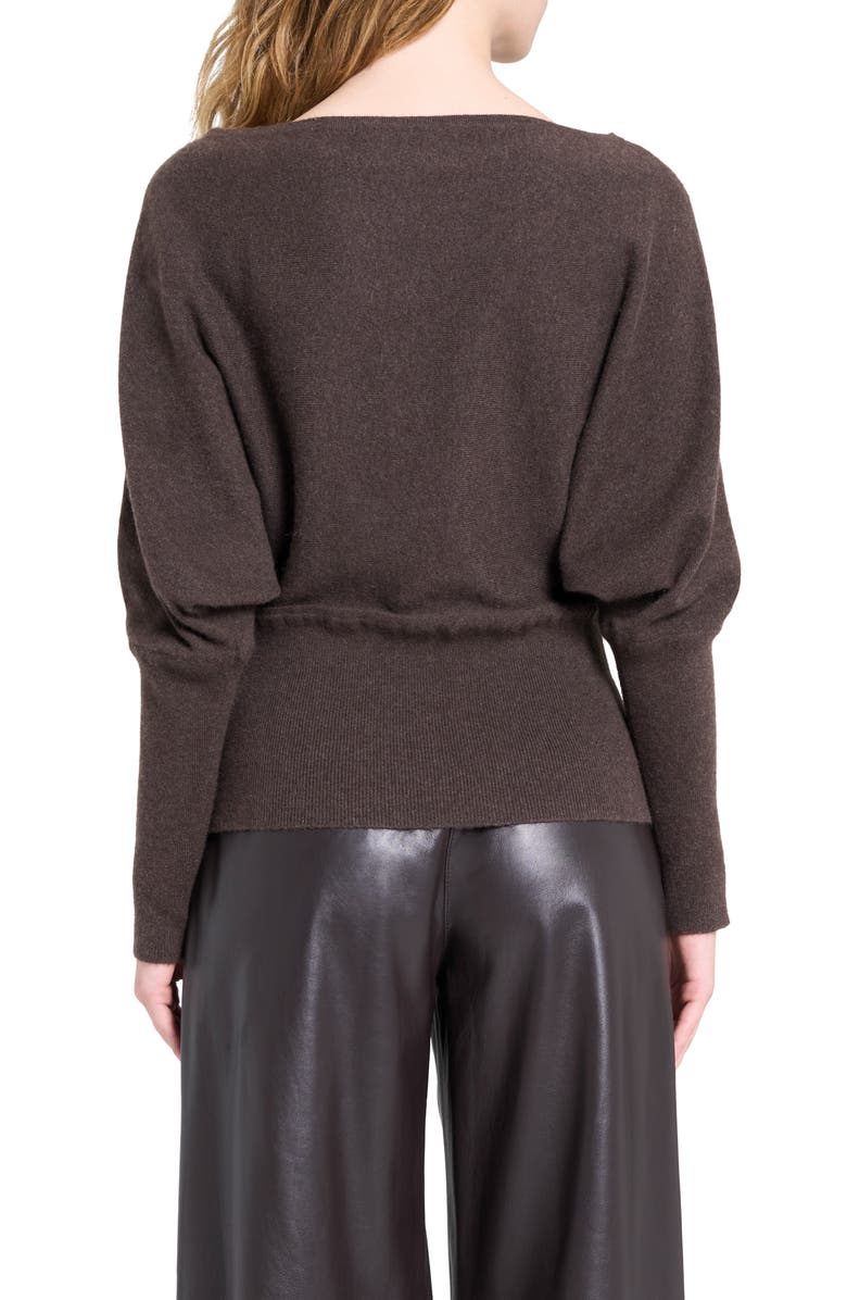 TWP Off the Shoulder Cashmere Sweater, Alternate, color, Peat