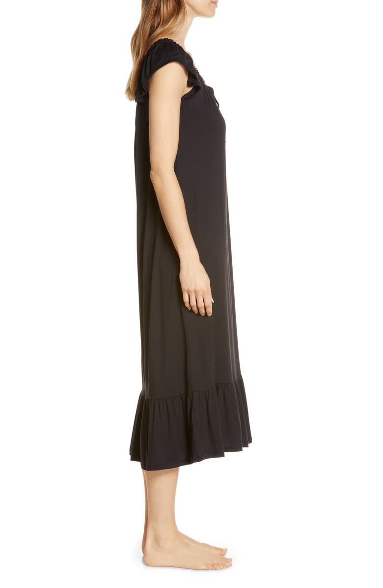 Nordstrom Moonlight Eco Ruffle Nightgown, Alternate, color, 
