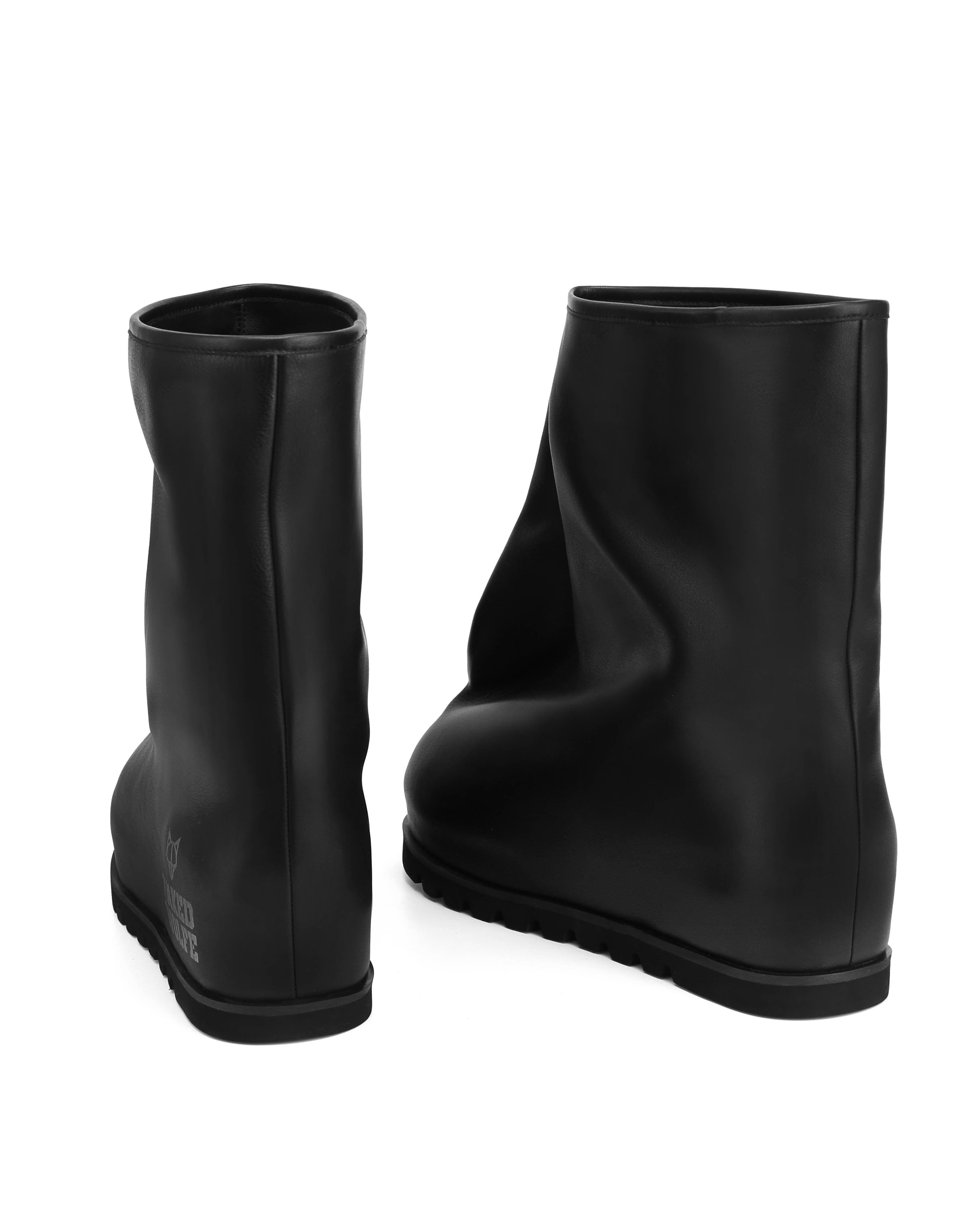 Naked Wolfe The Bag Boot Leather, Alternate, color, Black