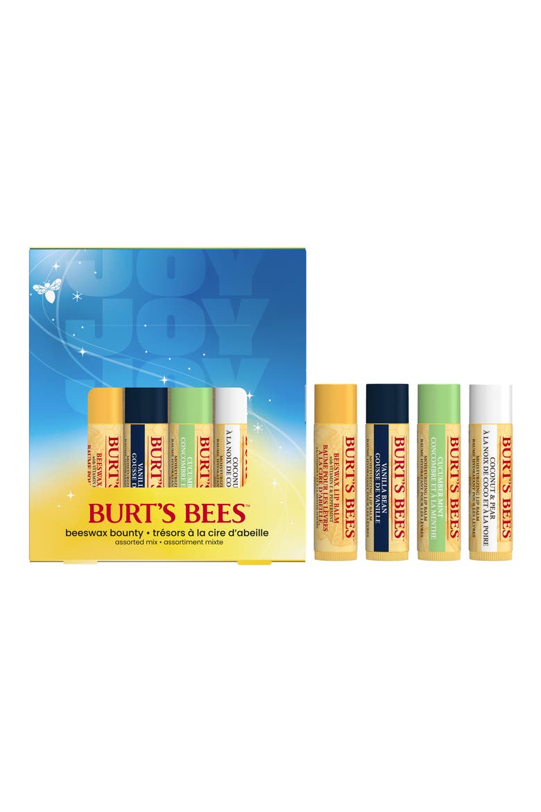 Beeswax Bounty Assorted Lip Balm Set, Main, color, NO COLOR