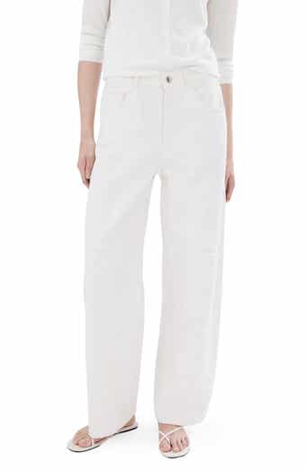 Floral Embroidered Wide Leg Jeans