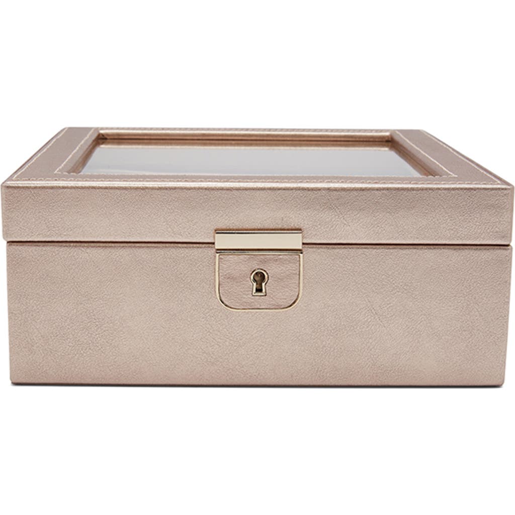 Wolf Palermo 6 Pc Watch Box In Rose Gold