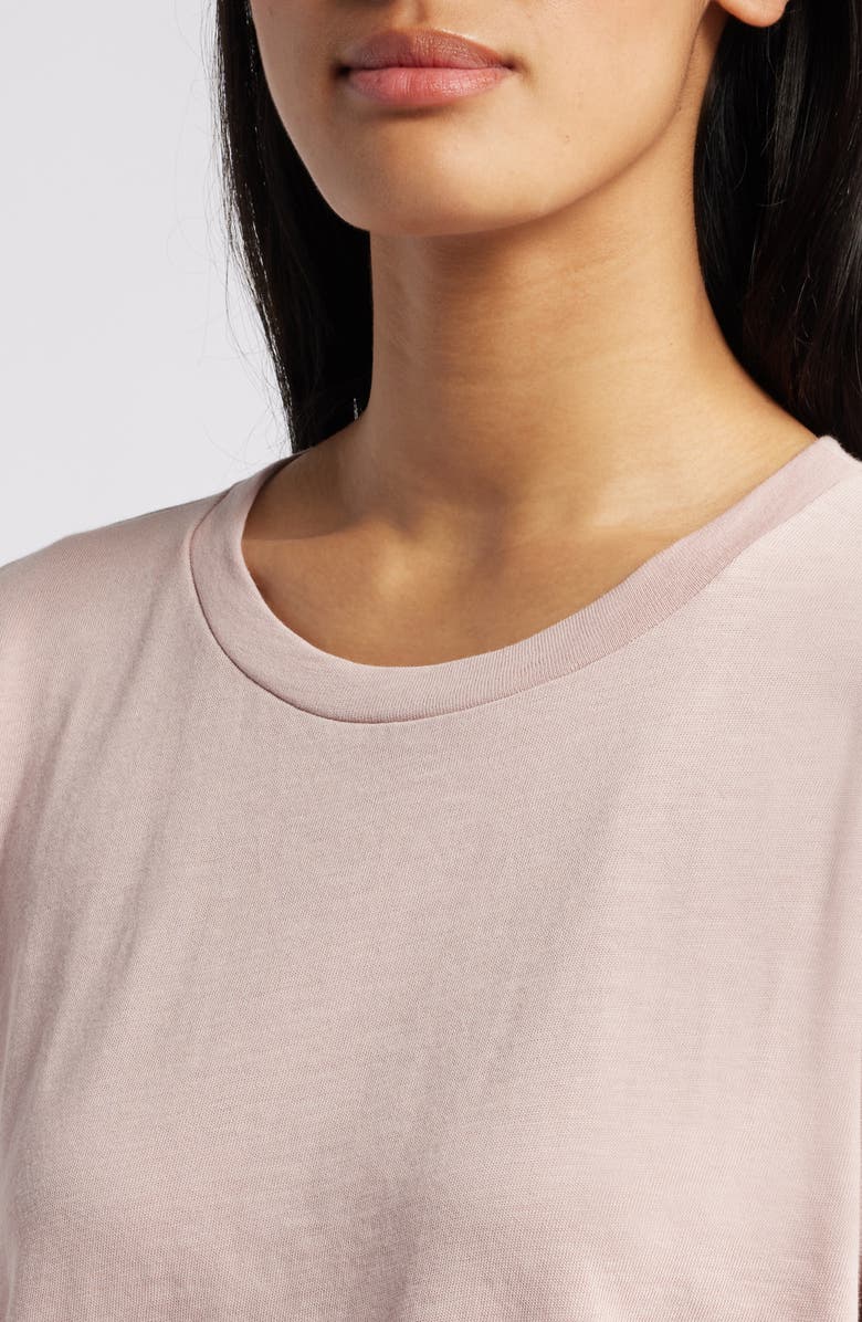 Eileen Fisher Crewneck Organic Cotton T-Shirt, Alternate, color, Opal