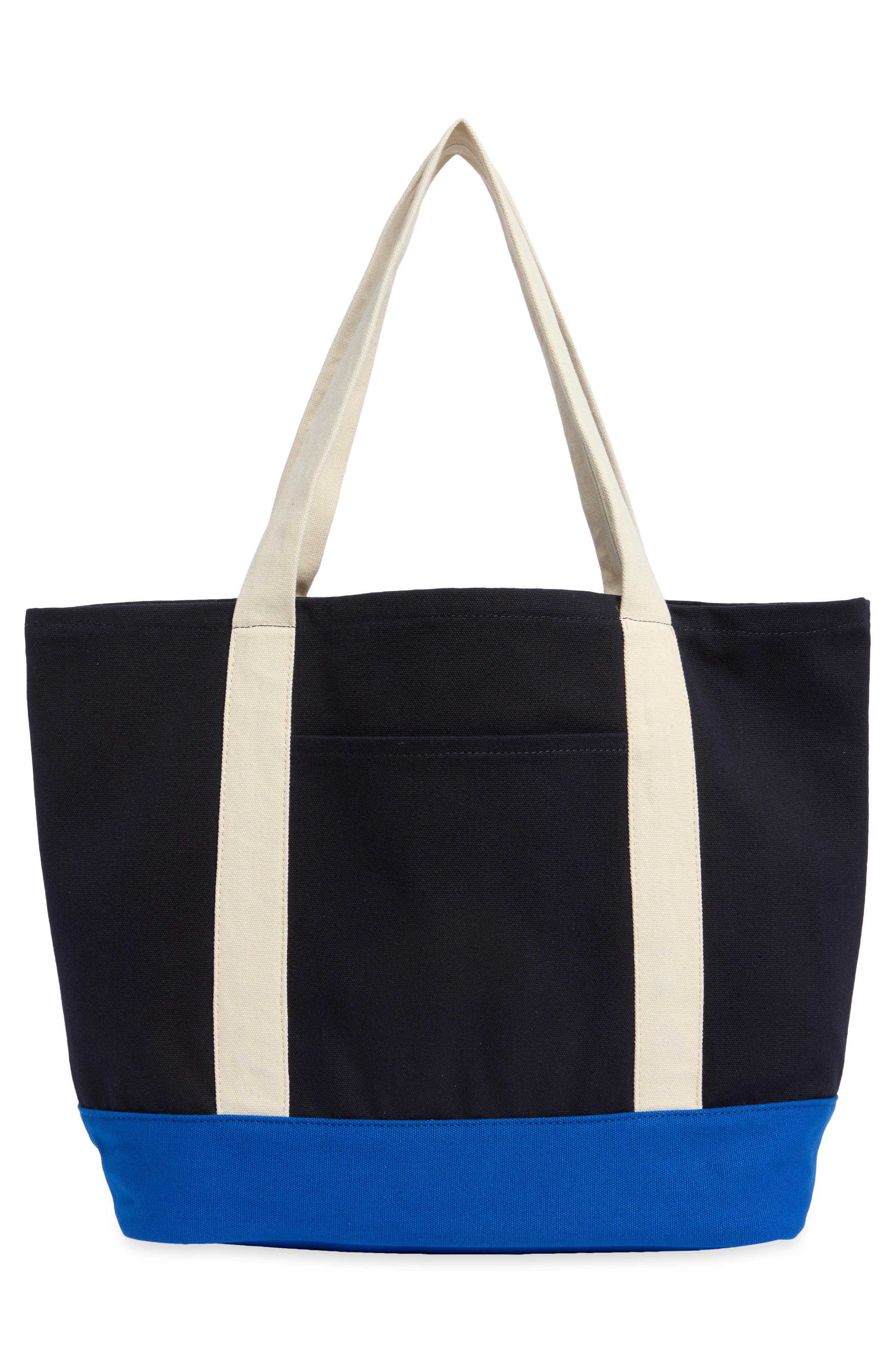 Kylee Canvas Tote Bag, Alternate, color, MIDNIGHT/ NATURAL