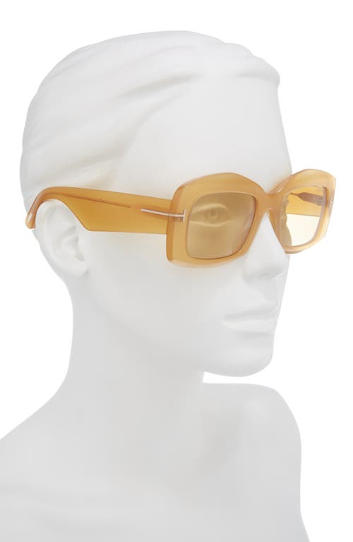 Tom Ford 83mm Square Sunglasses In Brown