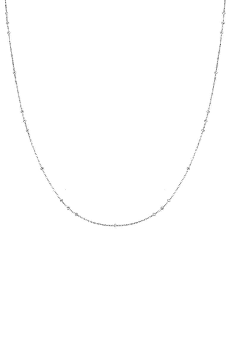 ANIA HAIE Mini Bead Station Box Chain Necklace, Main, color,