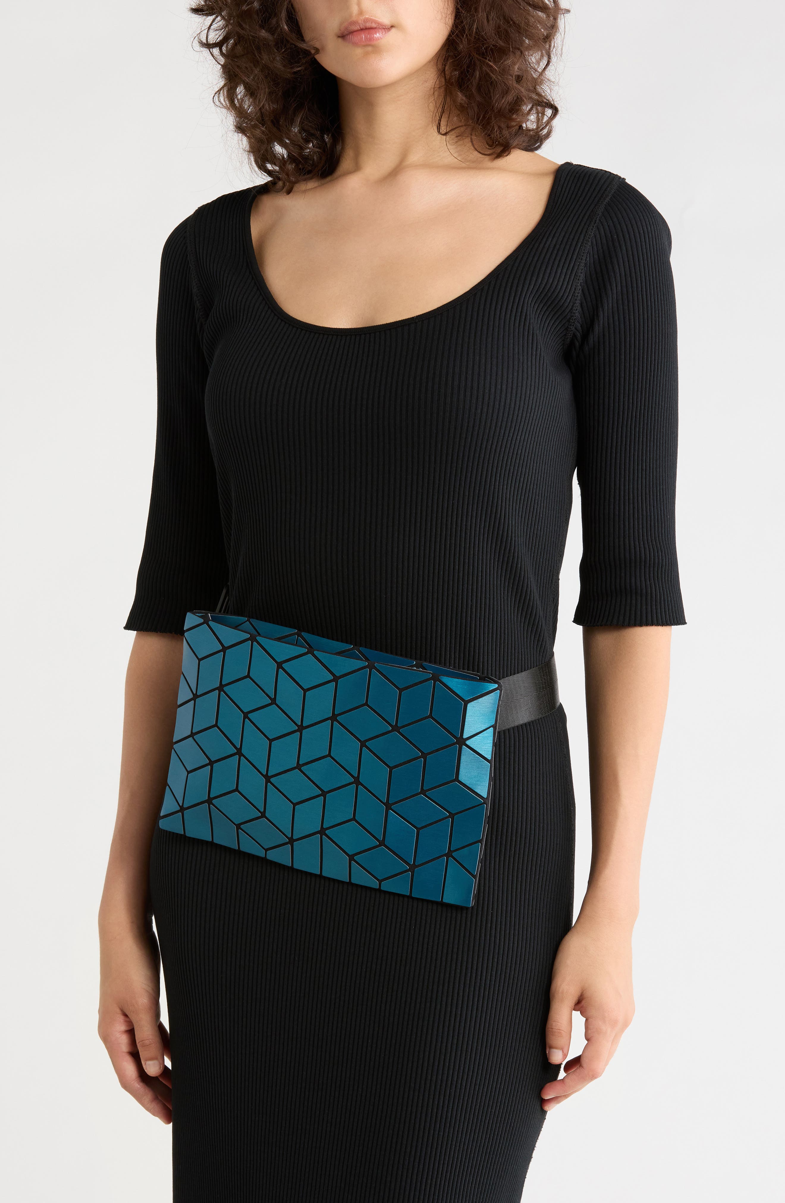 Slanted Square Convertible Belt Bag, Alternate, color, MATTE BLUE