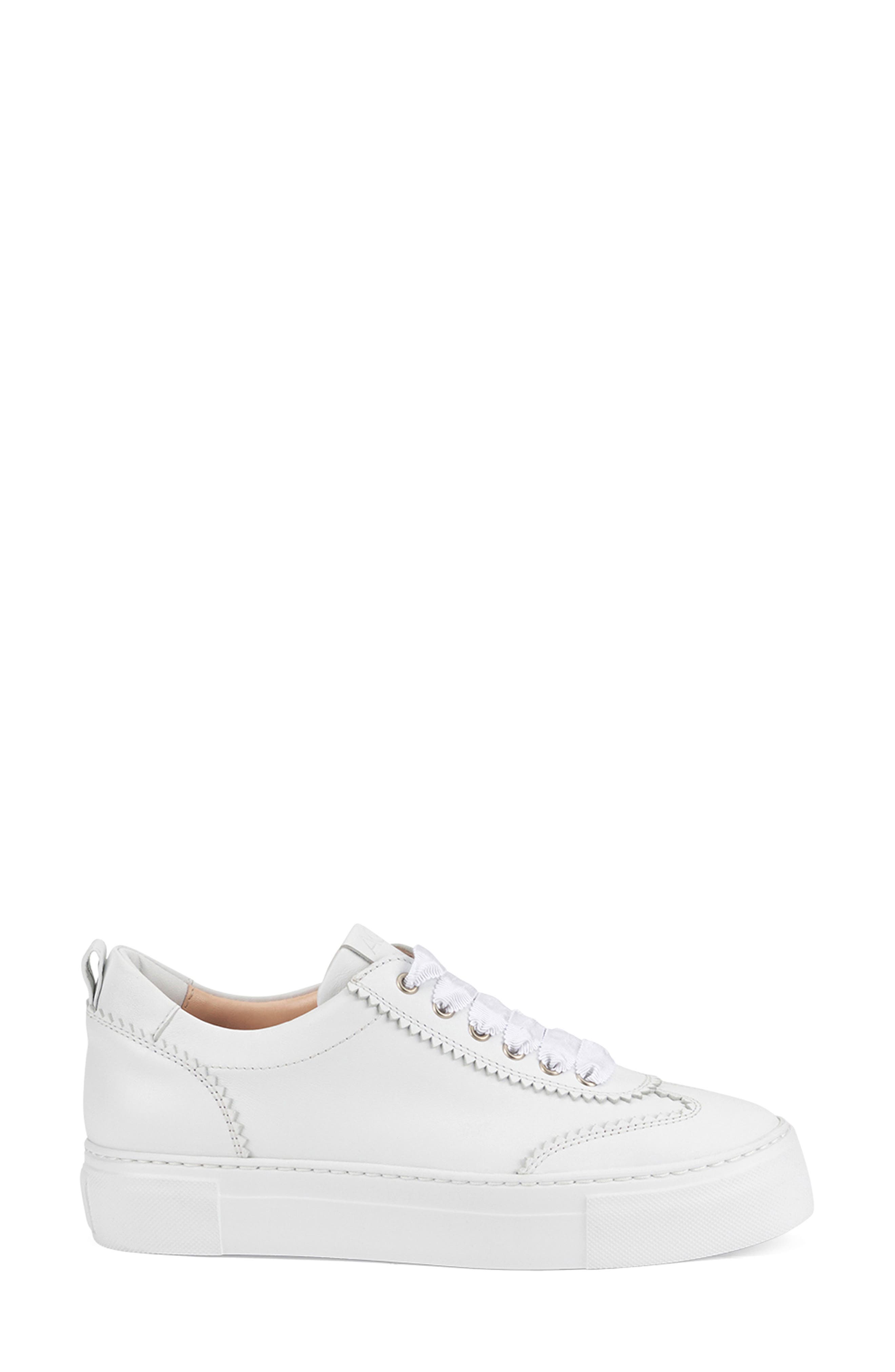AGL Eliana Platform Sneaker, Alternate, color, White-White