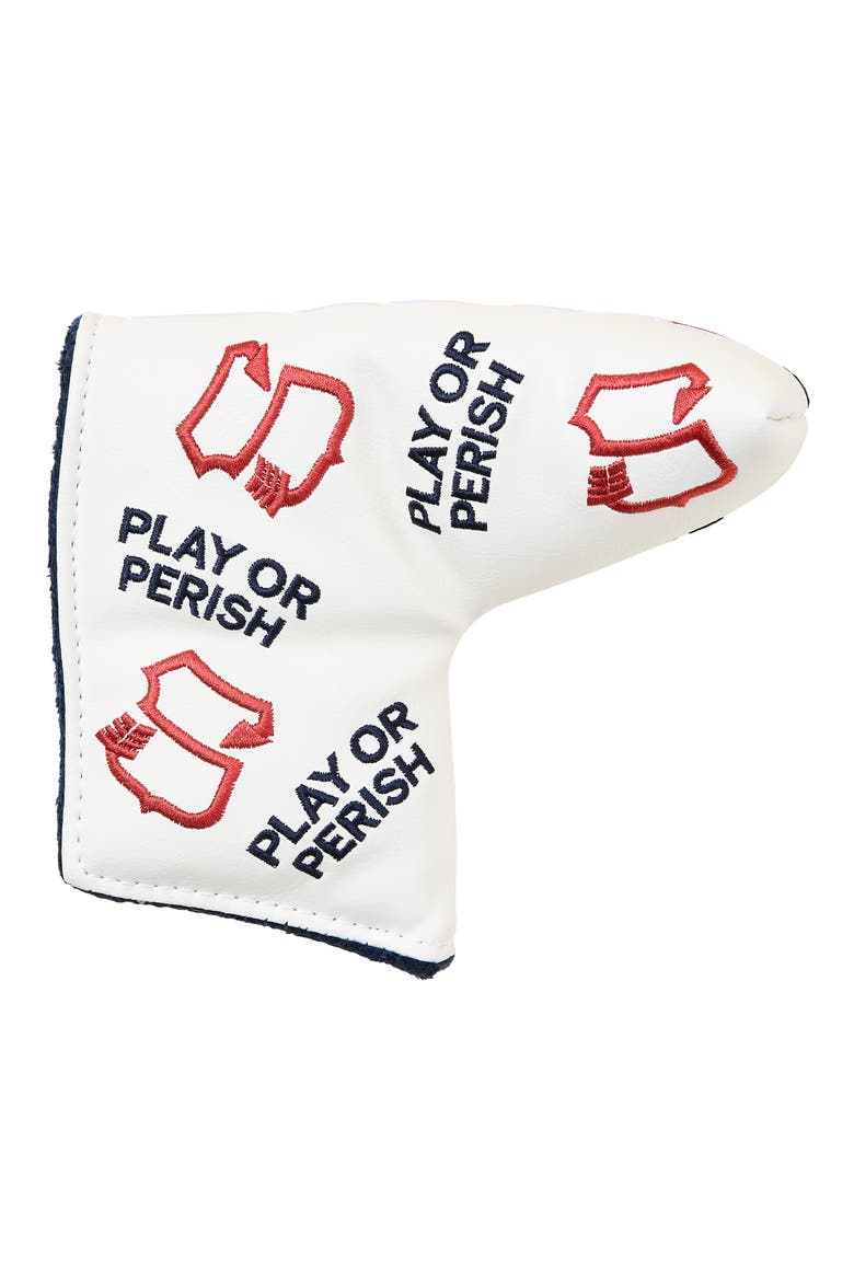 Classic Arrow Blade Putter Cover, Alternate, color, WHITE