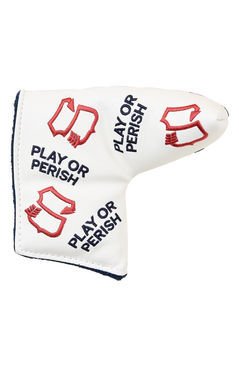 Sugarloaf Social Club Classic Arrow Blade Putter Cover, Alternate, color, White